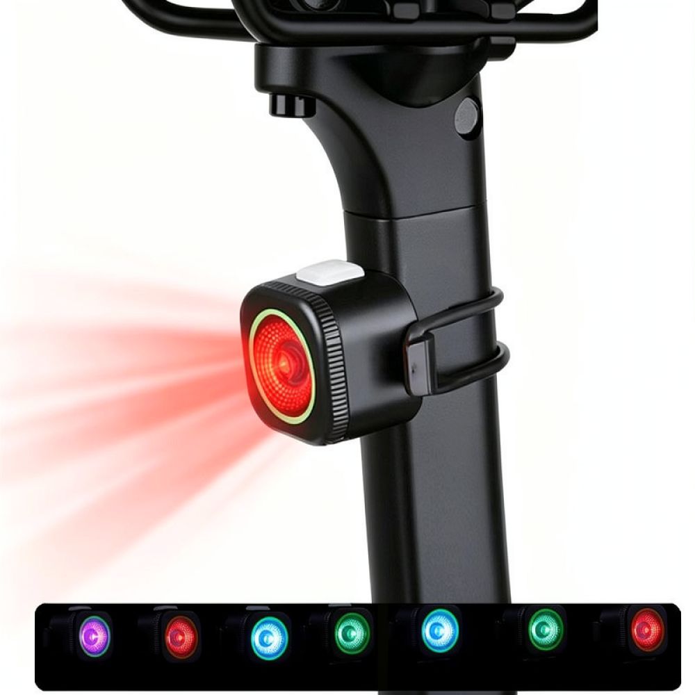Cycling Safety Gear For Kids - Portable Bicycle Rear Light Colorful Led