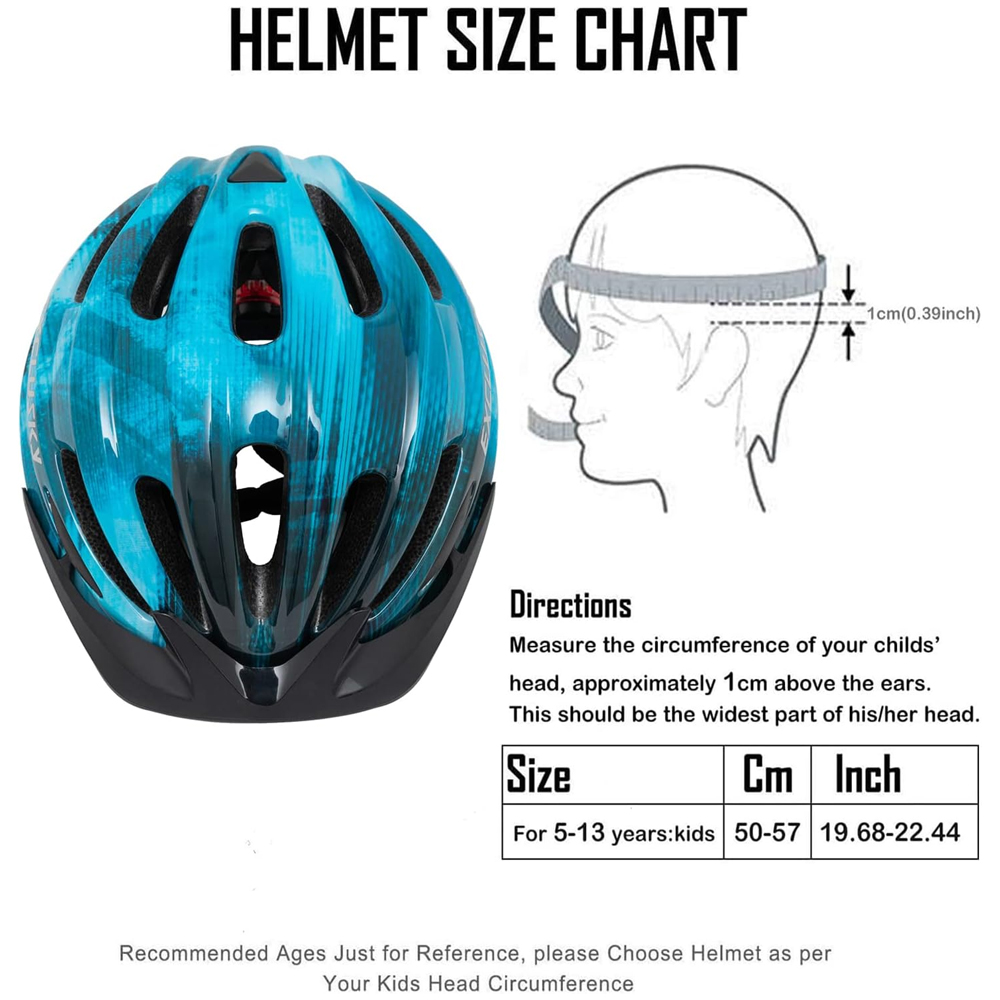 Kids Bike Helmet with LED Ligh - đánh giá và giá Cycling Safety Gear For Kids