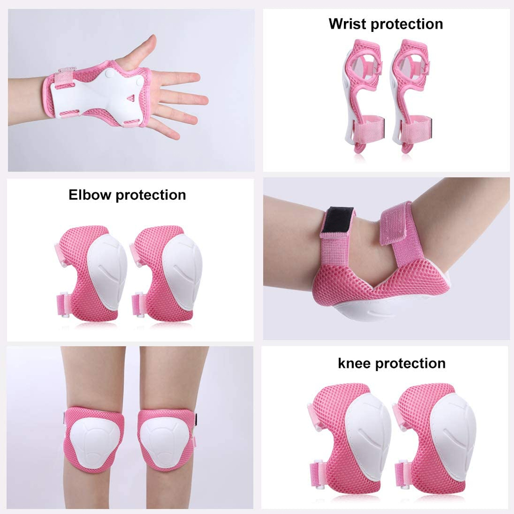 6Pcs/Set Protective Gears Set  - đánh giá và giá Cycling Safety Gear For Kids