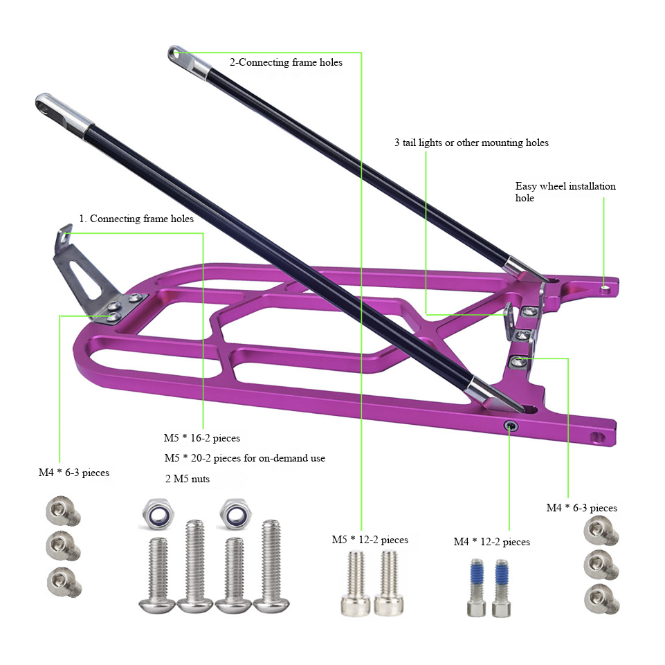 For Brompton Folding Bike Alum - đánh giá và giá Bike Cargo Rack