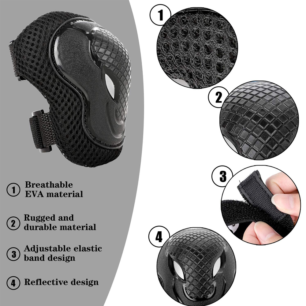 6Pcs Kids Knee Pads Elbow Pads - đánh giá và giá Cycling Safety Gear For Kids