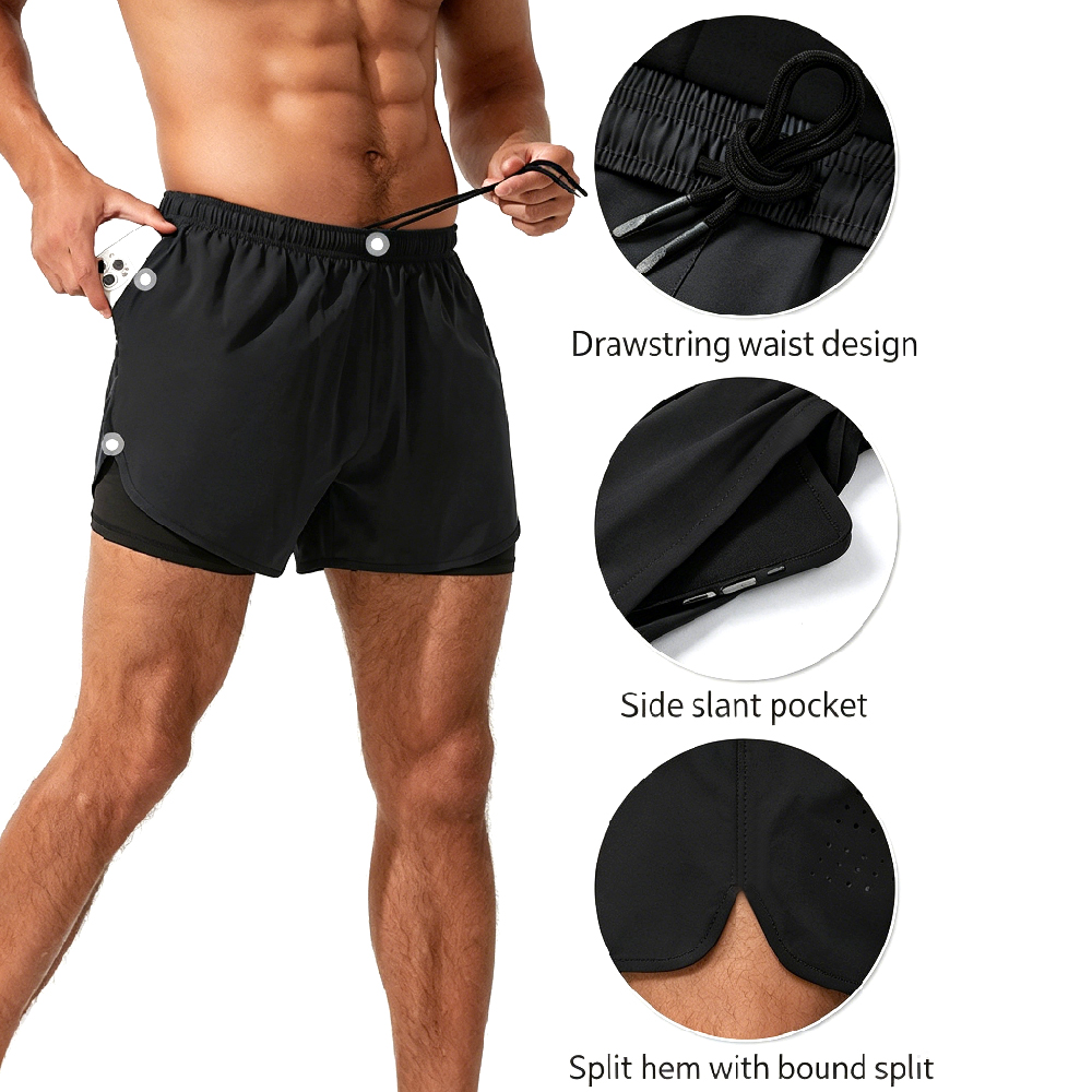 High-Waist 2-in-1 Running Shor - đánh giá và giá Cycling High Gear