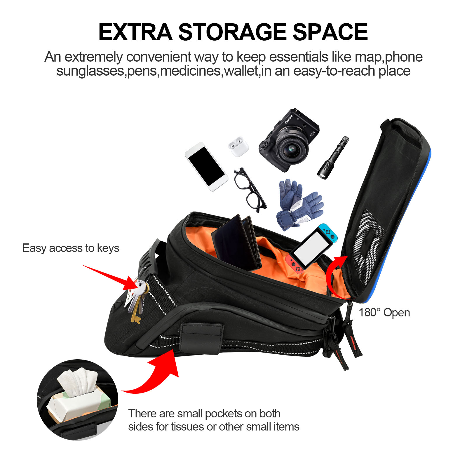 Large Capacity Expandable Moto - đánh giá và giá Cycling Gear Organizer