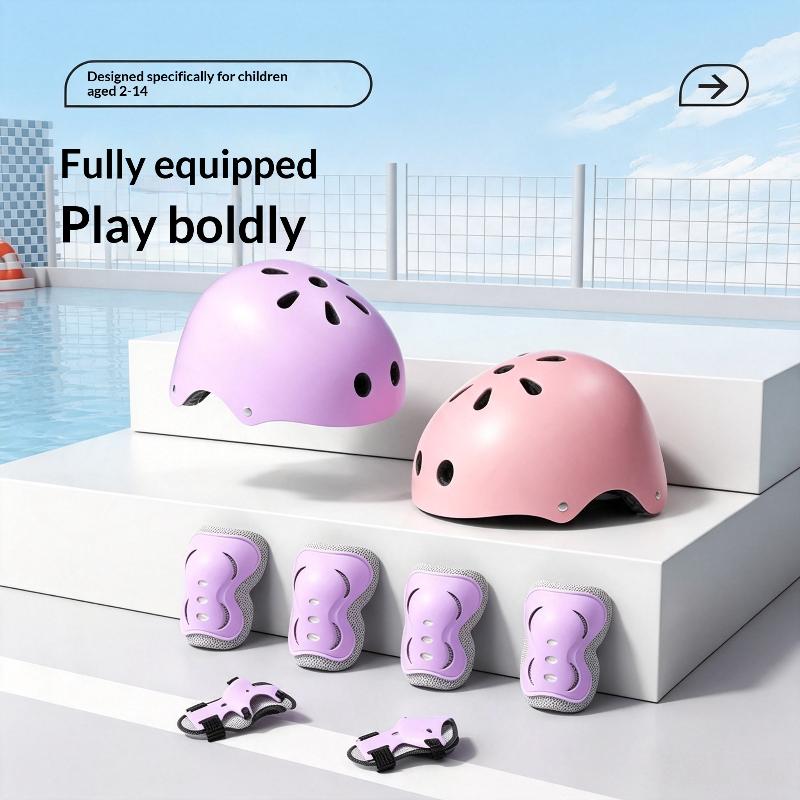 7/6Pcs Kids Safety Helmet Knee - đánh giá và giá Cycling Safety Gear For Kids