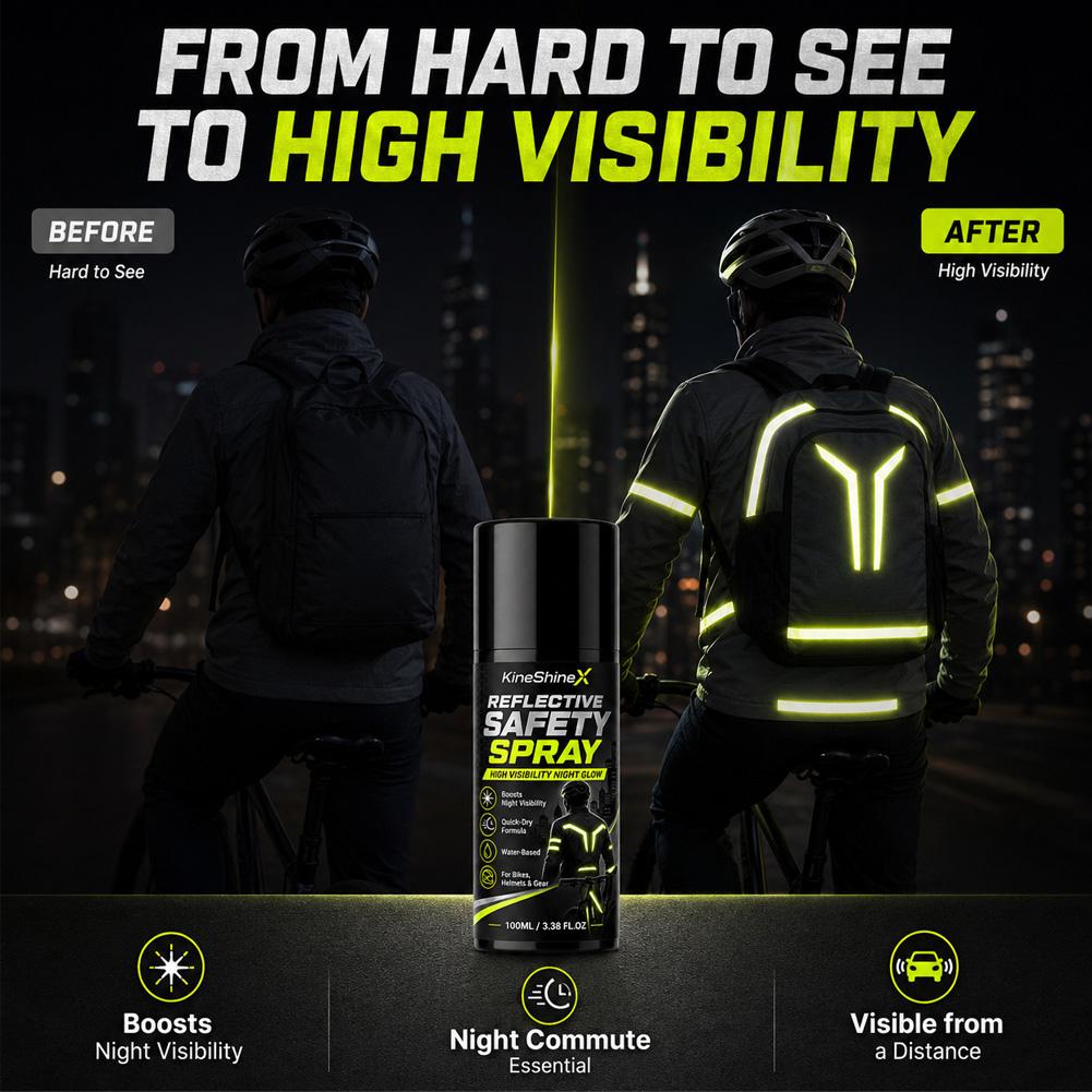 Night Reflective Safety Spray  - đánh giá và giá Cycling High Gear