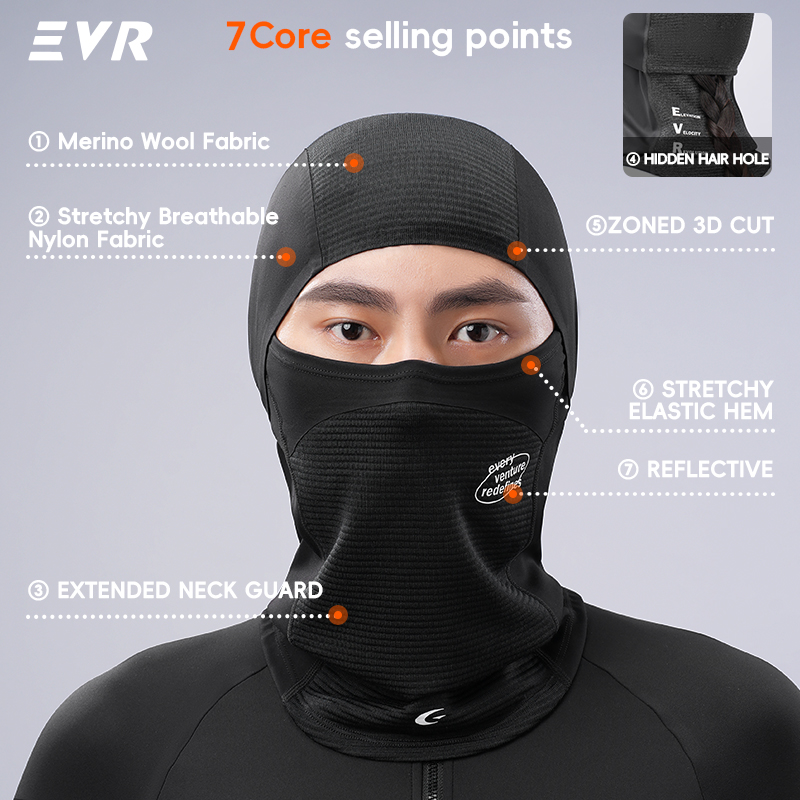 EVR Winter Wool Face Mask Neck - đánh giá và giá Cycling Gear Women